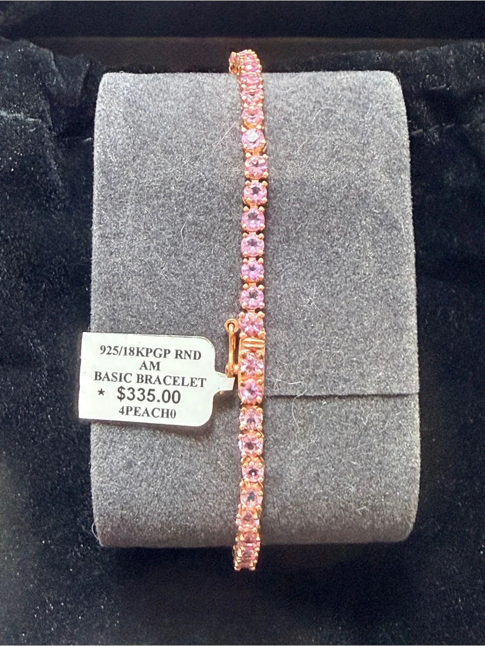 Zales Pink Sapphire Tennis Bracelet – New with Tags
